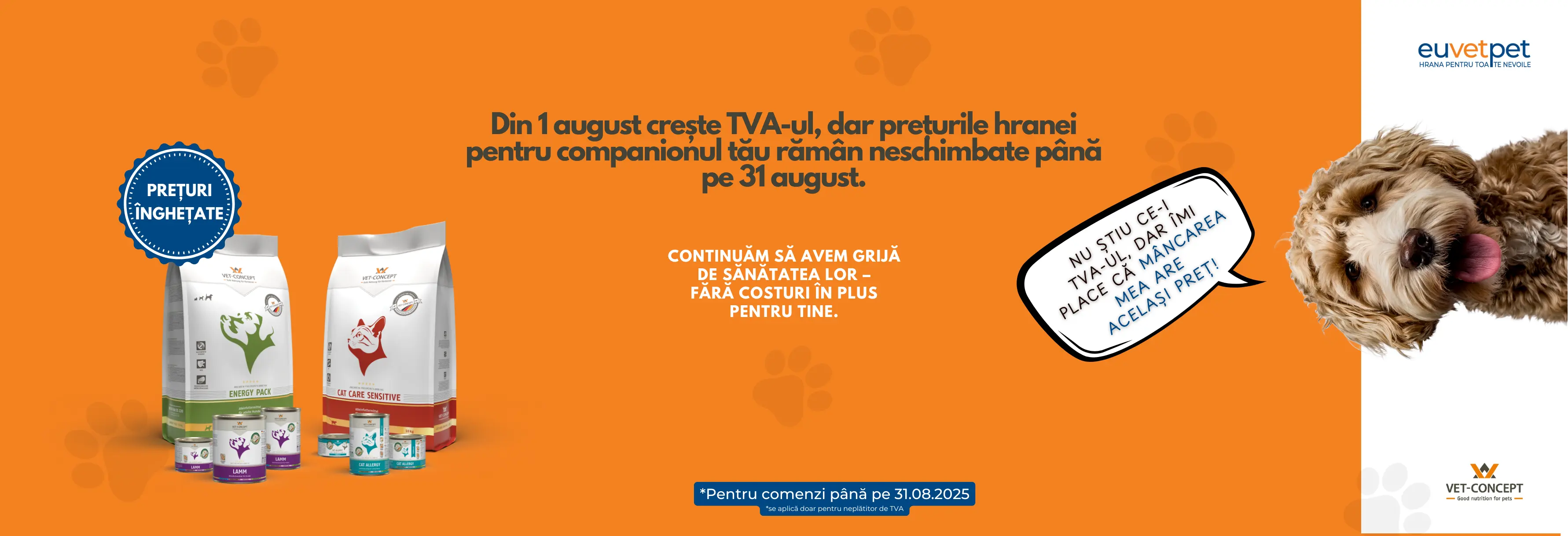 Vet-Concept Hrană de calitate superioară pentru patrupede